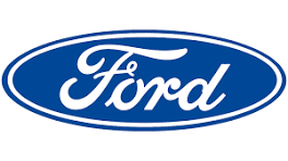 Ford logo with blue oval background and white scripted text.